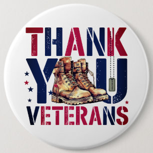 #3 Thank you 6 Inch Round Button