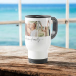 3 Three Photo Collage Family Photos Travel Mug<br><div class="desc">3 Three Photo Collage Family Photos Coffee Mug. The mug makes the perfect gift for someone who loves modern and stylish pictures on for a birthday,  wedding,  Christmas Holiday,  bridal shower or special occasion personalized gift. Please contact the designer for matching items.</div>