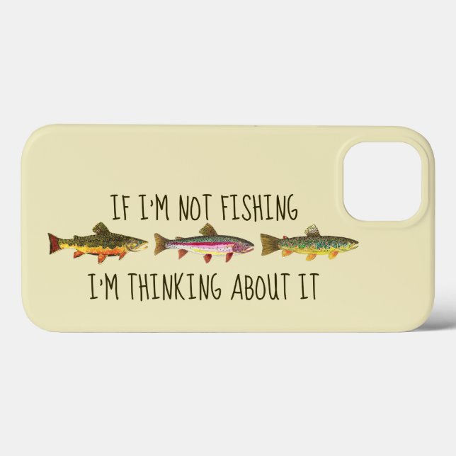 3 Trout - Brook, Rainbow, Brown - Humourous Saying Case-Mate iPhone Case (Back (Horizontal))
