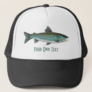 3 Trout Skins: Brook, Rainbow, Brown - Fly Fishing Trucker Hat