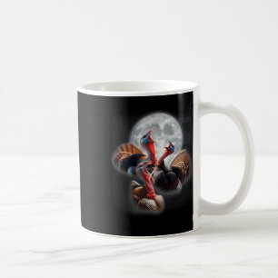 3 Turkeys Howling At The Moon Funny Turkey Hunting Coffee Mug
