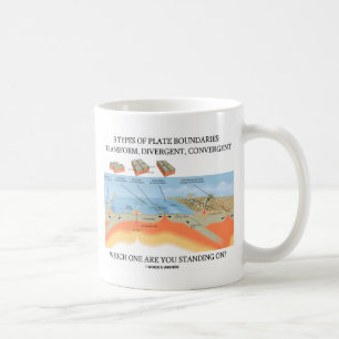 3 Types Of Plate Boundaries Which One Standing On? Coffee Mug