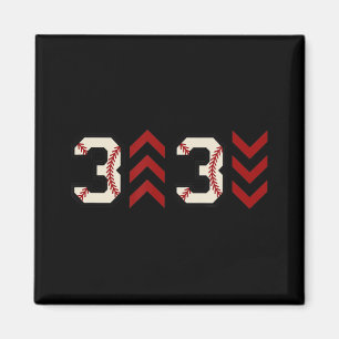 3 up 3 down  Three Up Three Down Baseball Softball Magnet