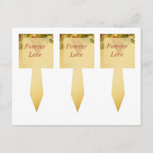 3 Vineyard Wedding Cup Cake Picks Postcard