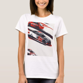 **"3 Voiture Drag Race Design T-shirt - Rapide et 
