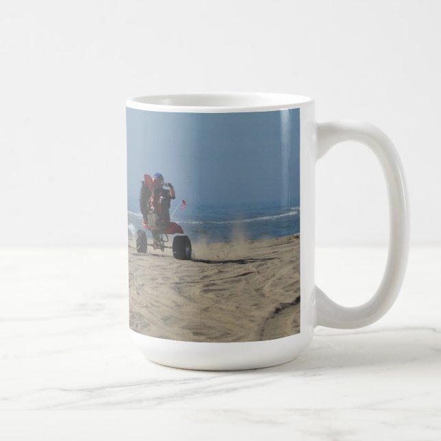 3 Wheelers riding Wheelies at the Beach! Coffee Mug (Right)