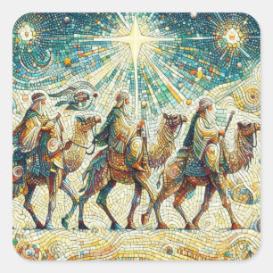 3 Wise men Square Sticker