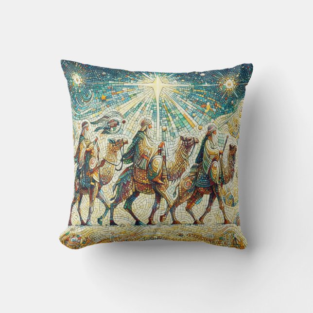 3 Wise men Throw Pillow (Front)