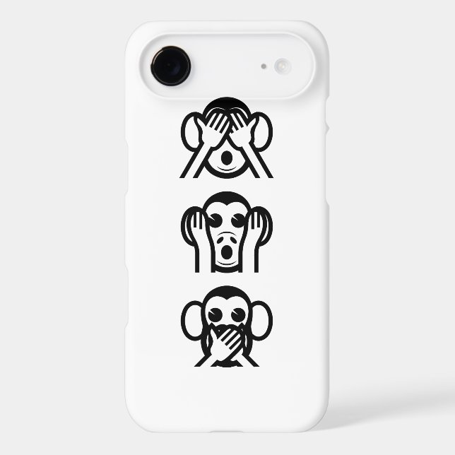 3 Wise Monkeys Emoji (Back)