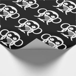 3 Wise Monkeys Iwazaru 言わざる Speak NO Evil Emoji Wrapping Paper
