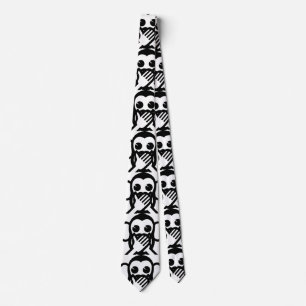 3 Wise Monkeys Iwazaru 言わざる Speak NO Evil  Tie