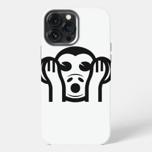 3 Wise Monkeys Kikazaru 聞かざる Hear NO Evil Emoji iPhone 13 Pro Max Case
