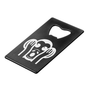 3 Wise Monkeys Kikazaru 聞かざる Hear NO Evil  Wallet Bottle Opener