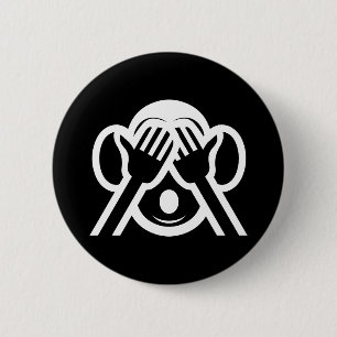 3 Wise Monkeys Mizaru 見ざる See NO Evil Emoji 2 Inch Round Button