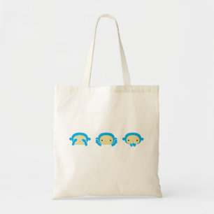 3 Wise Monkeys Tote Bag