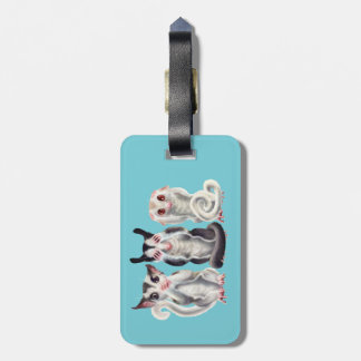 3 wise sugar gliders luggage tag