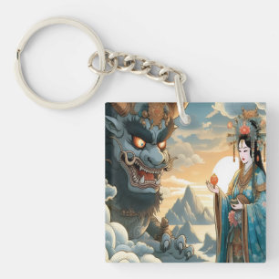 3 Wishes Oni Keychain