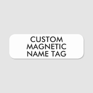 3"x1" ROUNDED EDGES Custom Magnetic Name Tag Blank