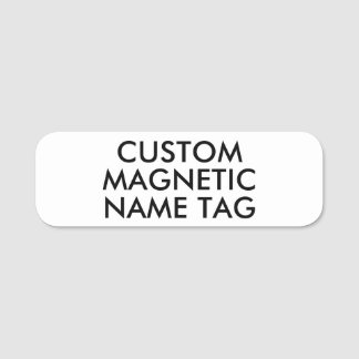 3"x1" ROUNDED EDGES Custom Magnetic Name Tag Blank