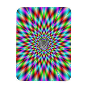 3"x4" Magnet Neon Star Exploding