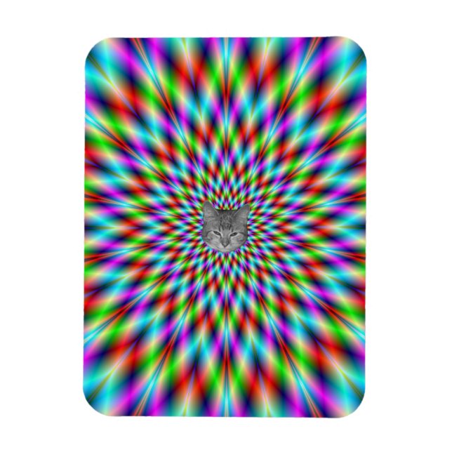 3"x4" Magnet  Neon Star Exploding (Vertical)