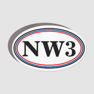 3 X5 NW3 Title Car Magnet