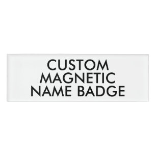 3" x 1" Personalized Magnetic Name Badge Blank