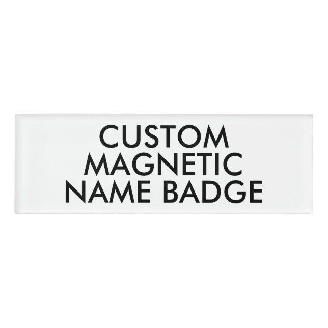 3" x 1" Personalized Magnetic Name Badge Blank (Front)