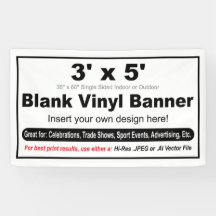 3' x 5' Créez votre propre bannière