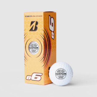 3 x Custom Personalized Bridgestone e6 Golf Balls