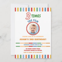 3 X The Fun Colourful Birthday