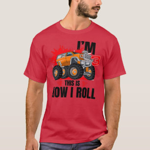3 Year Old Monster Truck 3th Birthday T-Shirt