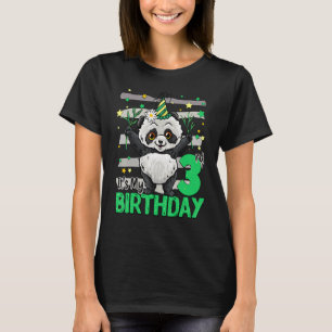 3 Year Old Panda 3rd Birthday Girl Boy Panda Birt T-Shirt