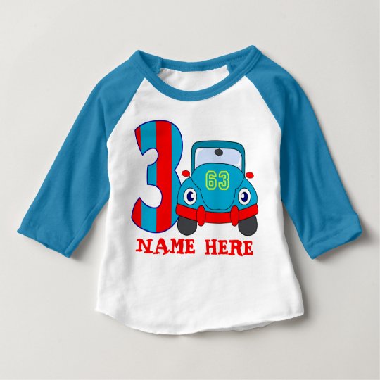 3 YearS Old Birthday Baby T-Shirt