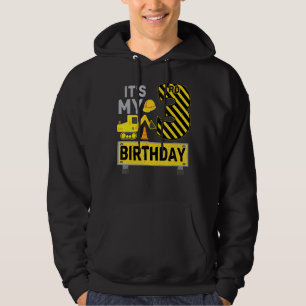 3 Years Old Boy It's My 3rd Birthday Construction  Hoodie