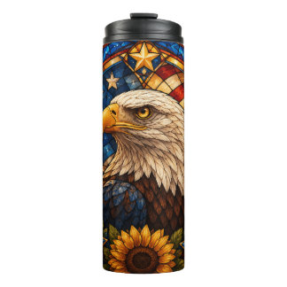 3D 4th of July Butterfly Thermal Tumbler