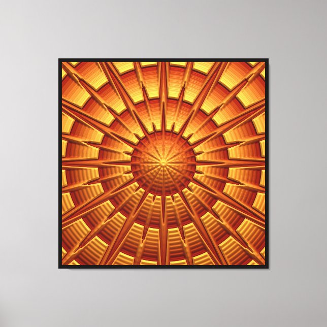 3D Abstract Art 2A Canvas Print (Front)