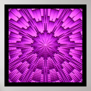 3D Abstract Art 3 Poster