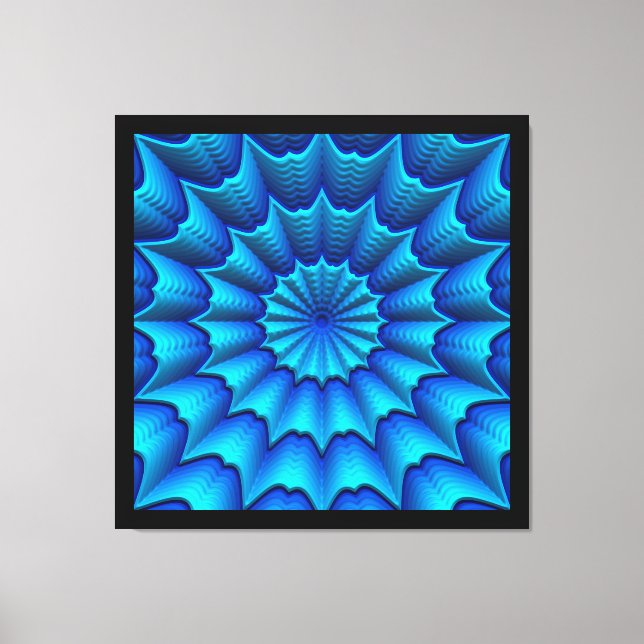 3D Abstract Art 4-8 Image Options Canvas Print (Front)