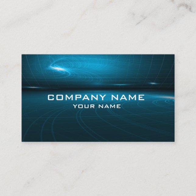 3d abstract business card (Front)