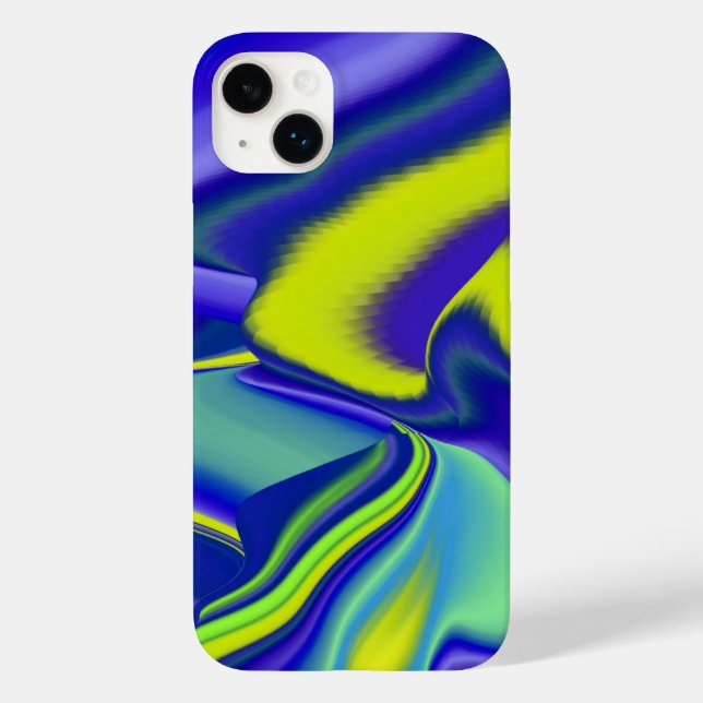 3D Abstract in green blue purple Case-Mate iPhone Case (Back)