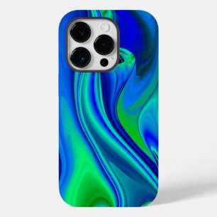 3D Abstract in green blue purple Case-Mate iPhone 14 Pro Case