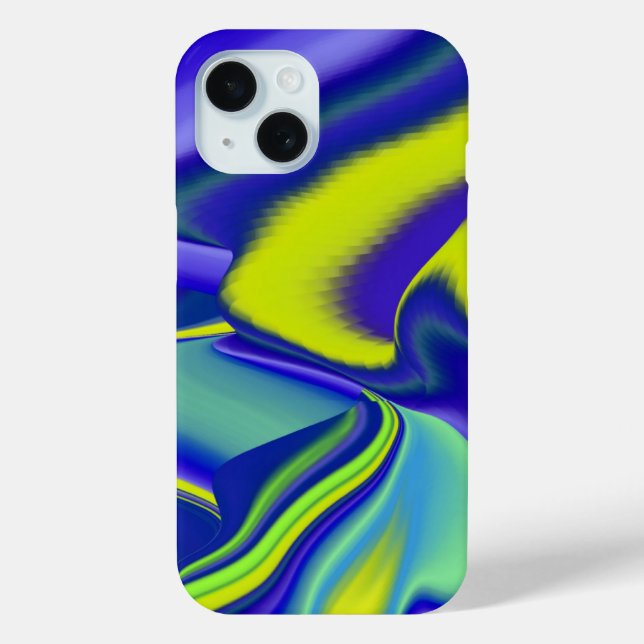 3D Abstract in green blue purple Case-Mate iPhone Case (Back)