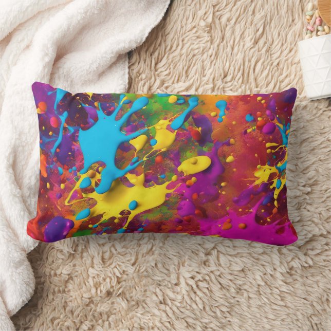 3D  Abstract - Lumbar Pillow (Blanket)