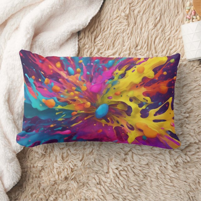 3D  Abstract - Lumbar Pillow (Blanket)