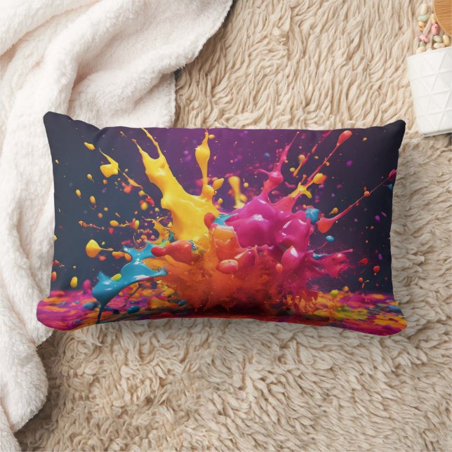 3D  Abstract - Lumbar Pillow (Blanket)