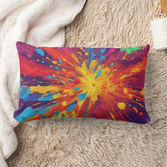 3D  Abstract - Lumbar Pillow (Blanket)