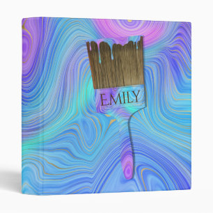 3D Abstract Paint Brush with Name Binder