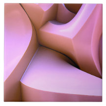 3d abstract pink tile