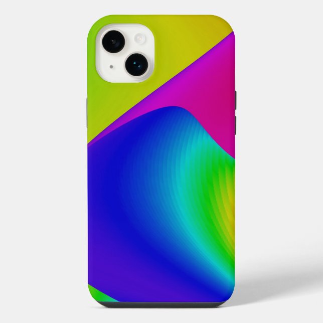 3D Abstract Rainbow Art iPhone Case (Back)